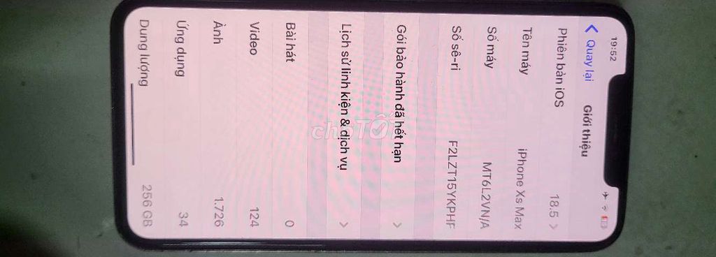 Xs max 256G VN
