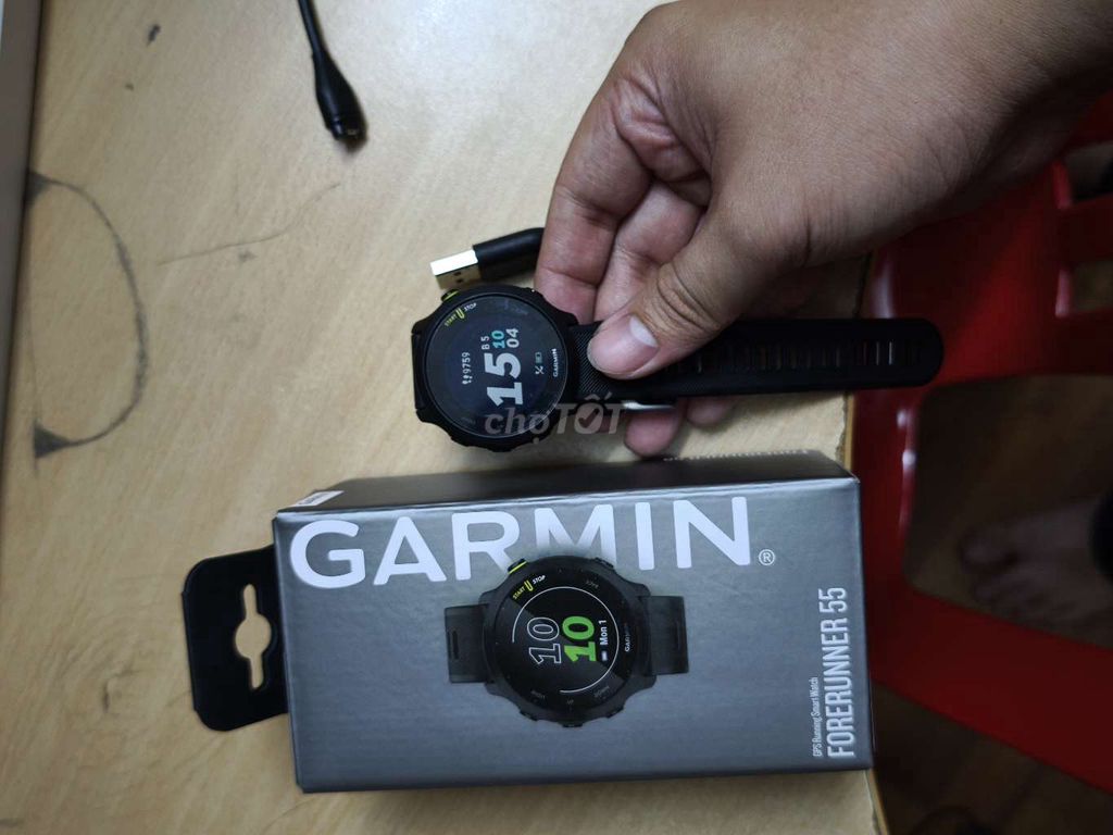 Garmin Forerunner 55 Đen. Mua bán Thiết bị đeo thông minh tại Quận Bình Thạnh Tp Hồ Chí Minh được đăng bởi Thái Nguyễn hình 1