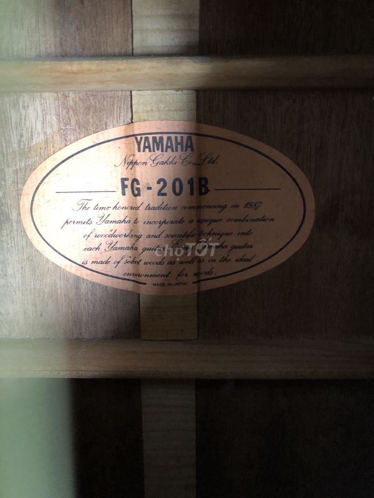 0828925030 - Đàn guitar yamaha chính hãng FG-201B zin