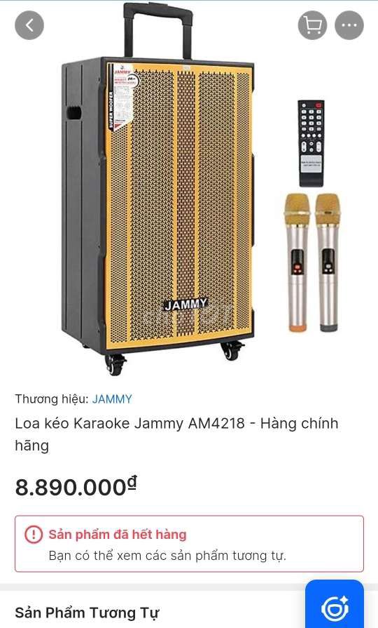 Loa kéo karaoke JAMMY / AM4218 CS 600W