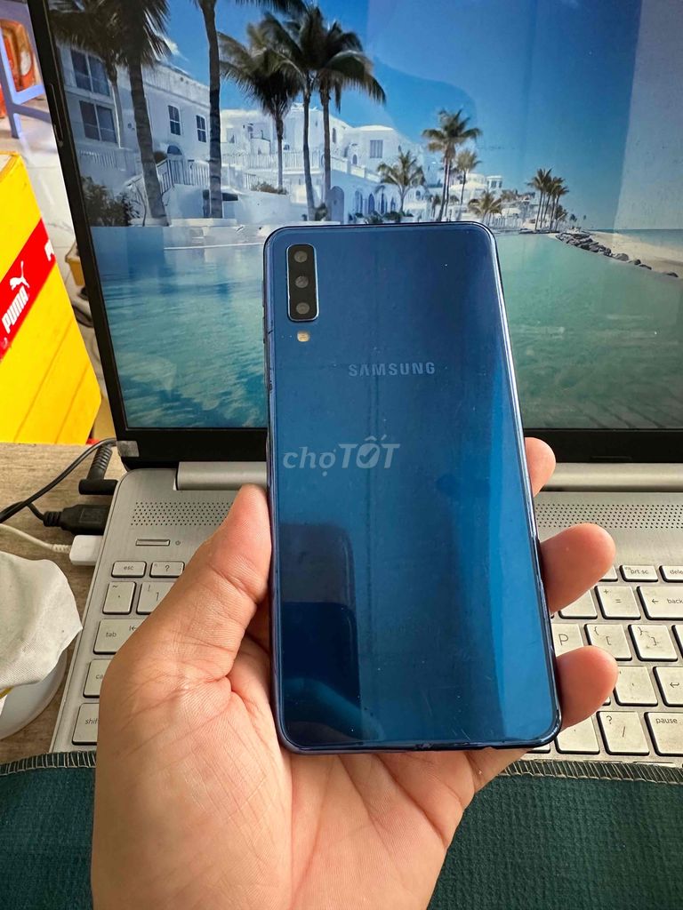 Samsung Galaxy A7 (2018) 128GB Xanh. Mua bán Điện thoại tại Thành phố Dĩ An Bình Dương được đăng bởi junstar store hình 1