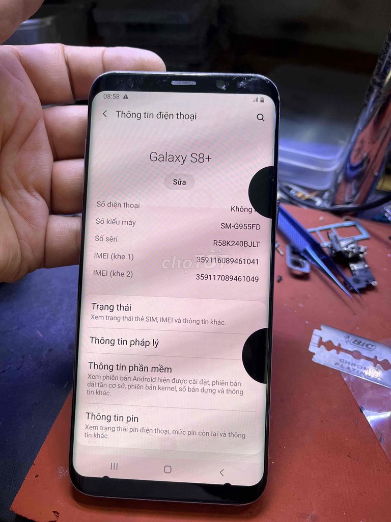 Samsung Galaxy S8+ 64GB Tím. Mua bán Điện thoại tại Huyện Hóc Môn Tp Hồ Chí Minh được đăng bởi Hải hình 1