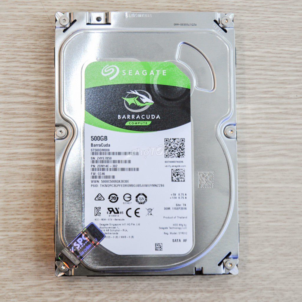 Ổ cứng HDD Seagate Barracuda   500GB. Mua bán Linh kiện (RAM, Card...) tại Huyện Kim Sơn Ninh Bình được đăng bởi Dương Phan hình 1