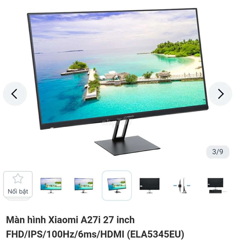 Màn hình xiaomi 27inch , 100hz , bảo hành 3 năm