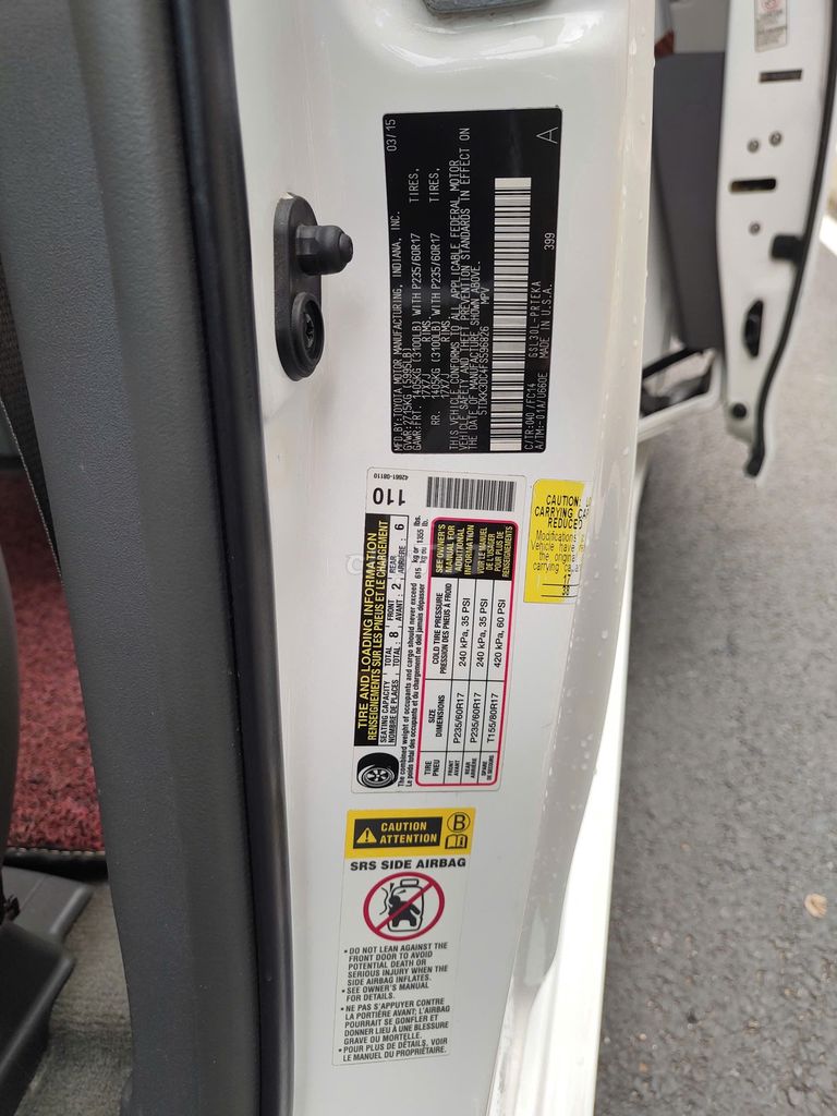 Toyota Sienna 2015 - XE NHẬP MỸ NGUYÊN CHIẾC. Mua bán Ô tô tại Quận 8 Tp Hồ Chí Minh được đăng bởi Sang Bùi hình 15