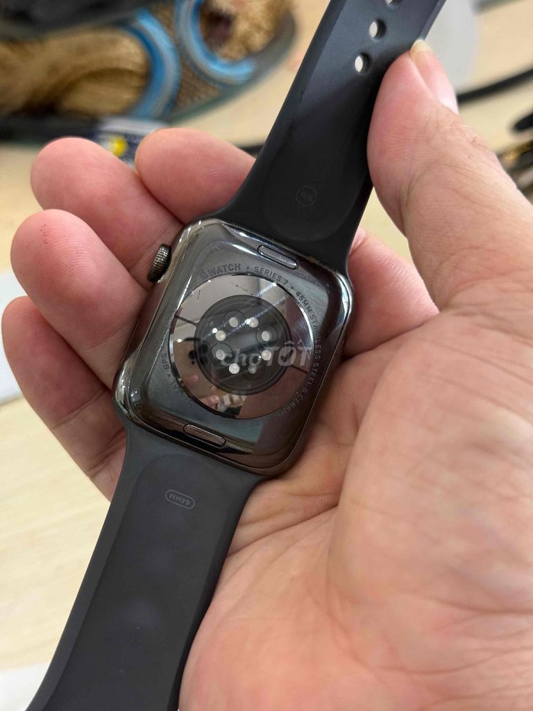 Apple Watch Series 7 eSIM GPS Cellular Đen. Mua bán Thiết bị đeo thông minh tại Huyện Sóc Sơn Hà Nội được đăng bởi Mạnh Trường hình 1