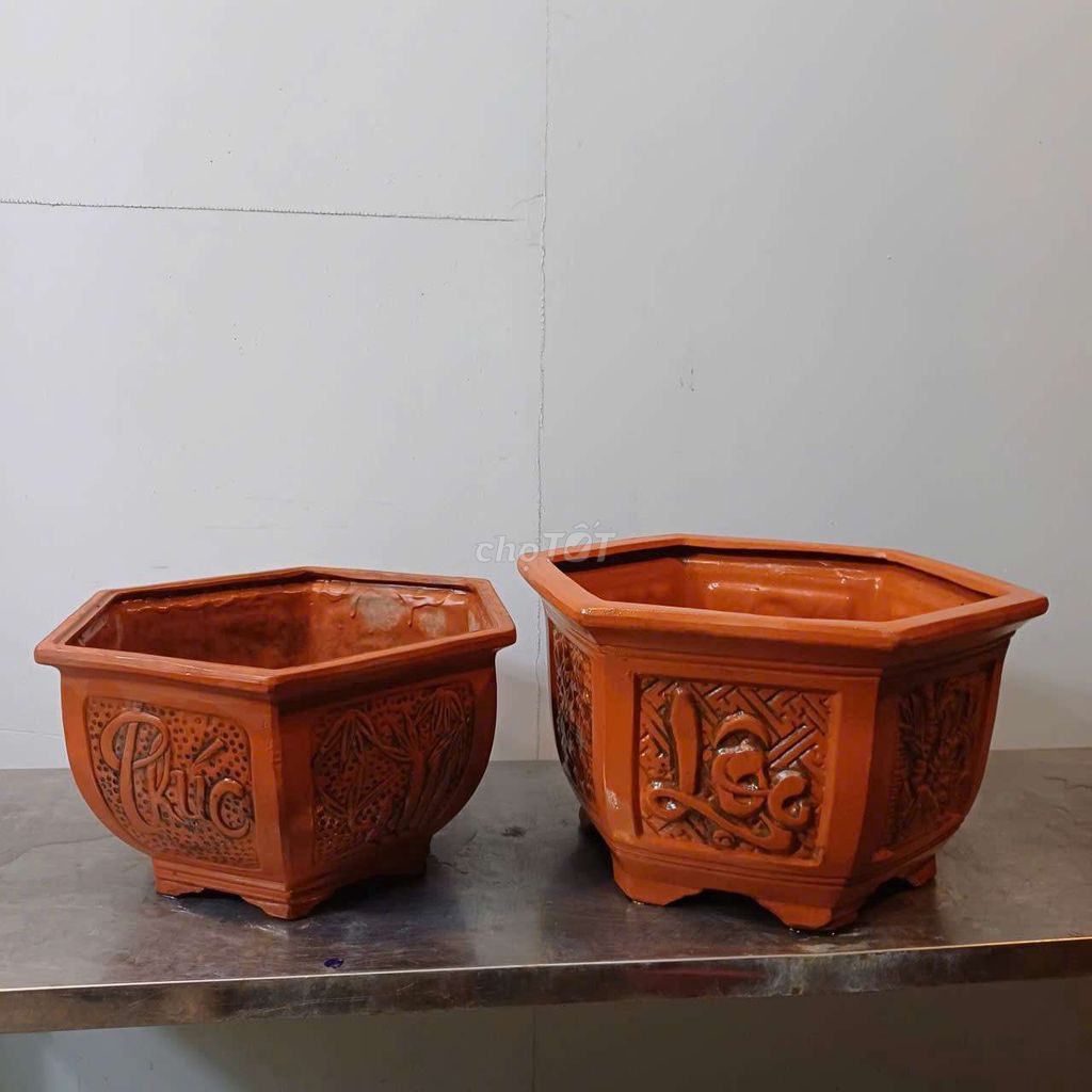 Chậu bonsai Gốm Nâu lục giác lành tít. Mua bán Cây cảnh, đồ trang trí tại Quận Tân Bình Tp Hồ Chí Minh được đăng bởi Vườn Phố hình 1