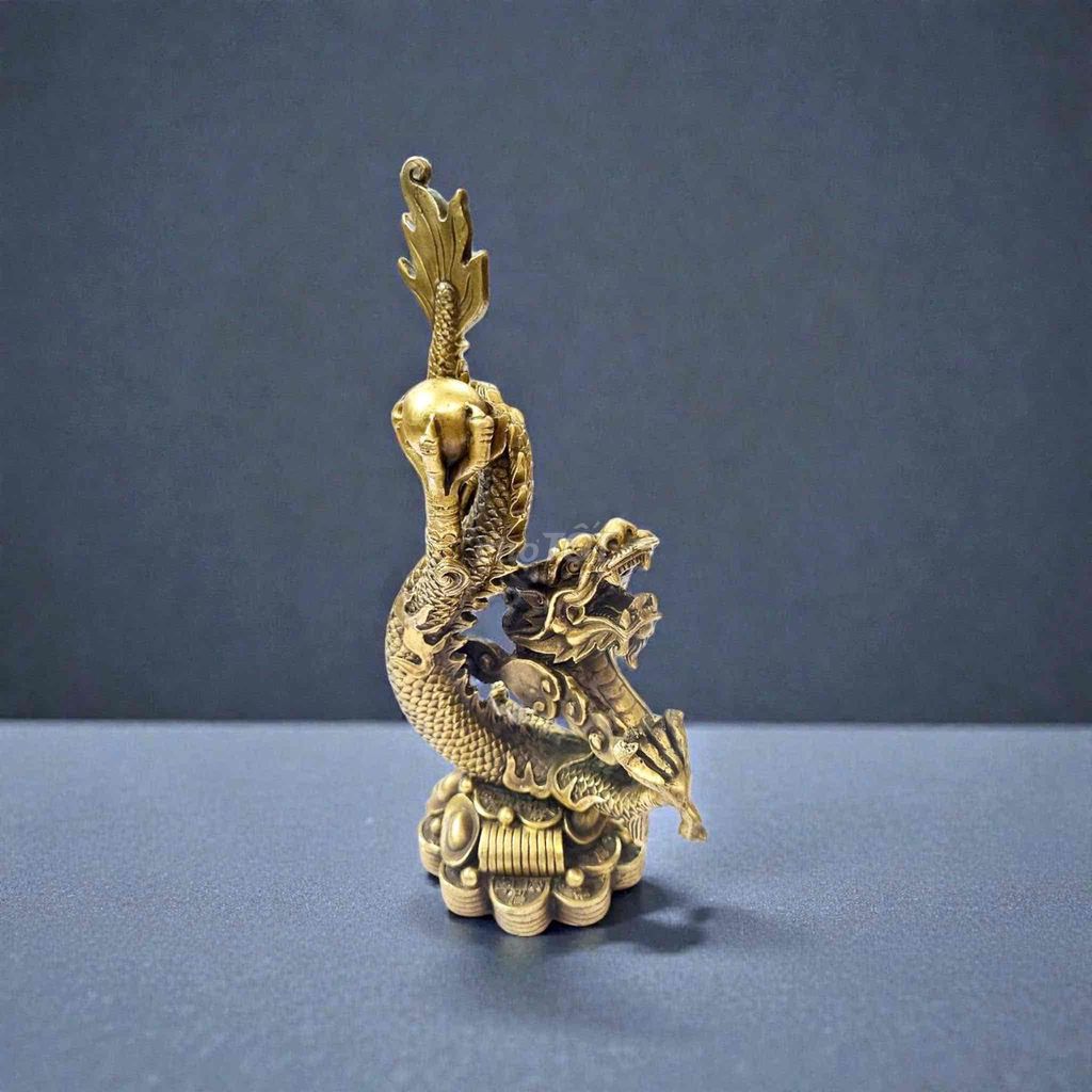 Tượng rồng phong thủy bằng đồng, cao 25cm. Mua bán Đồ sưu tầm, đồ cổ tại Thành phố Rạch Giá Kiên Giang được đăng bởi Đức Bảo Trần hình 1