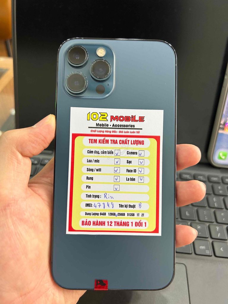 iPhone 12 Pro Max 128GB Xanh máy đẹp keng. Mua bán Điện thoại tại Thành phố Buôn Ma Thuột Đắk Lắk được đăng bởi Nguyễn Hoàng hình 1