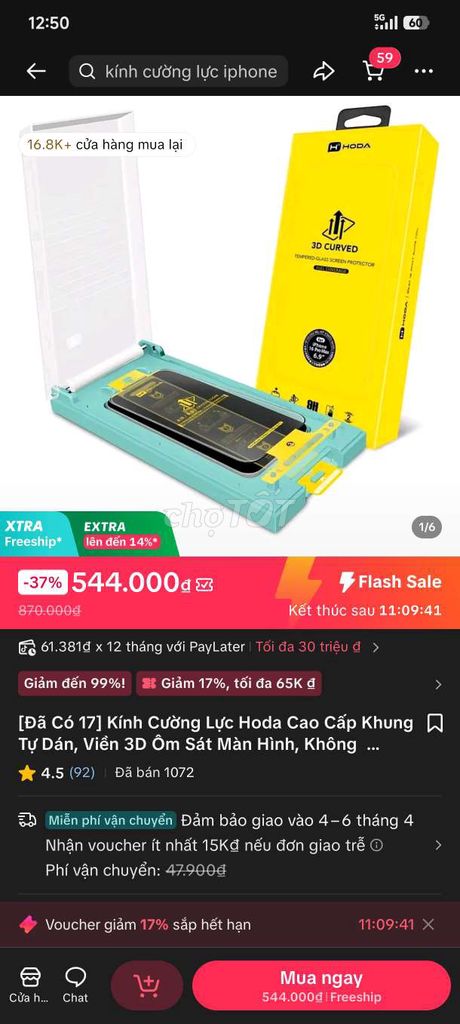 Kính cường lực Hoda 3D Curved. Mua bán Phụ kiện (Màn hình, Chuột...) tại Thành phố Dĩ An Bình Dương được đăng bởi đệ hình 1