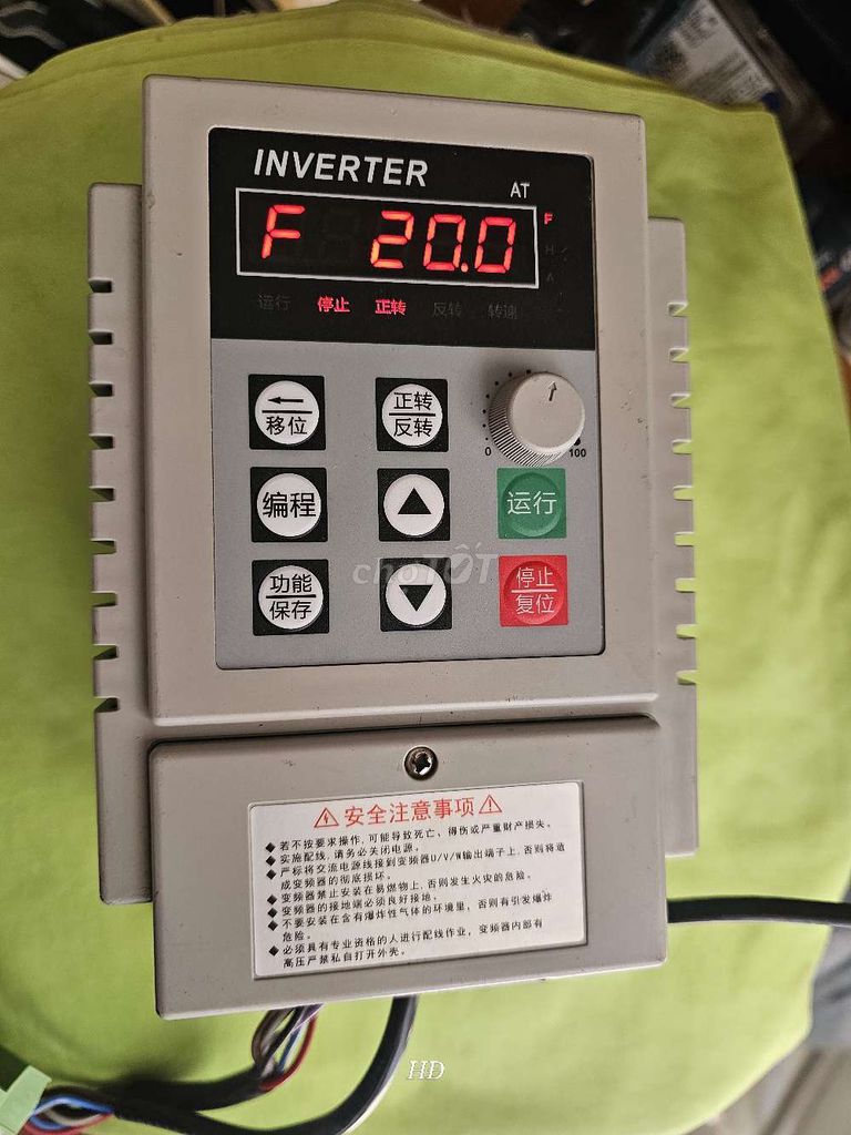 Biến tần 0.75kW Xám. Mua bán Đồ chuyên dụng, Giống nuôi trồng tại Quận 7 Tp Hồ Chí Minh được đăng bởi HỒNG PHÁT hình 1