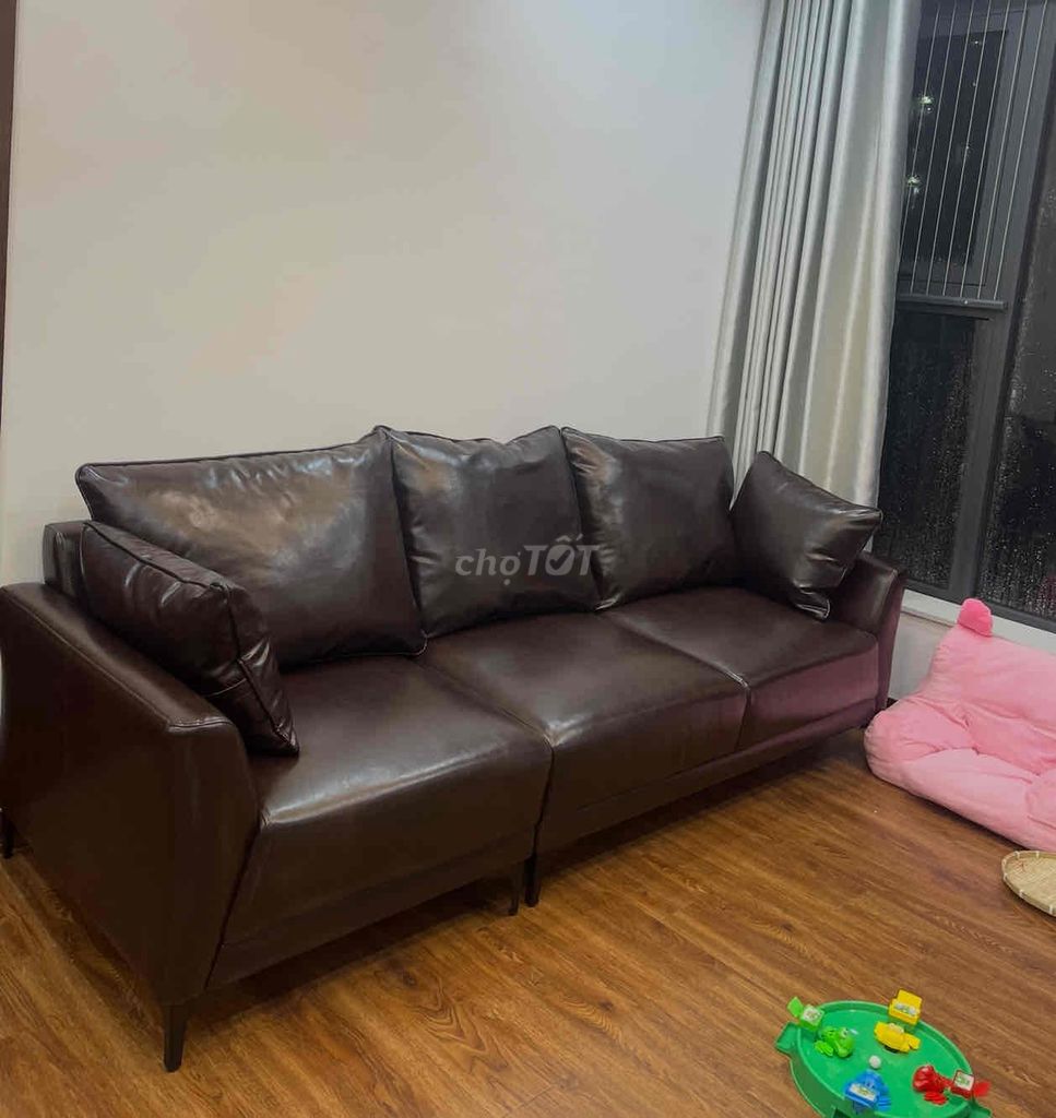 Ghế sofa Da Nâu 2m3 đã sử dụng. Mua bán Bàn ghế tại Quận Bắc Từ Liêm Hà Nội được đăng bởi Tùng hình 1