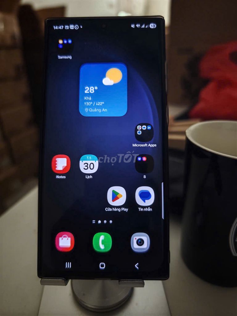 Samsung S23 Ultra Đen Đã thay màn hình. Mua bán Điện thoại tại Quận Tây Hồ Hà Nội được đăng bởi Nguyen phuong lai hình 1