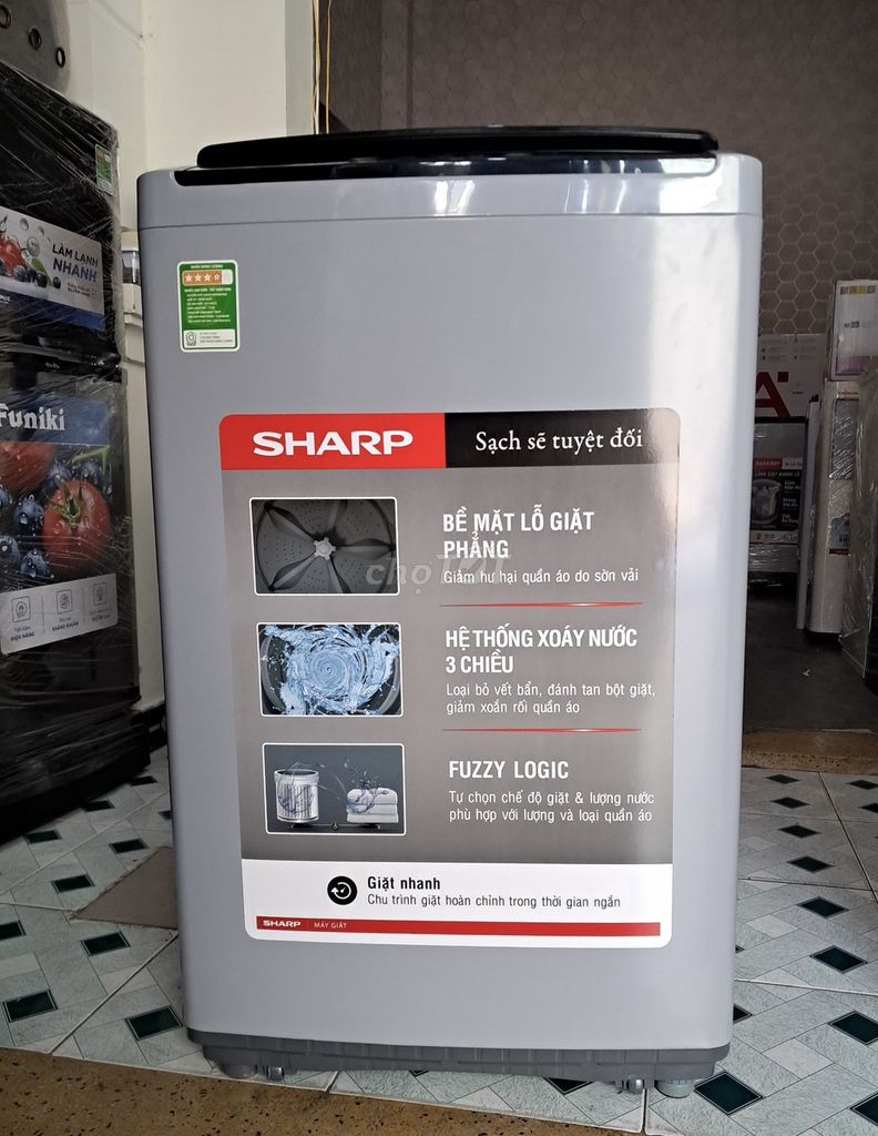 Máy giặt Sharp 7.5 Kg ES-Y75HV-S