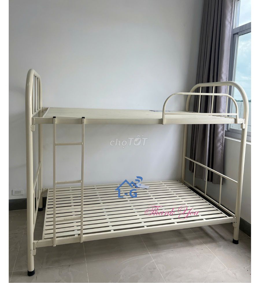 Giường tầng sắt Khung sắt ống tròn chắc chắn. Mua bán Giường, chăn ga gối nệm tại Quận 10 Tp Hồ Chí Minh được đăng bởi GIƯỜNG SẮT SƠN LÂM hình 1