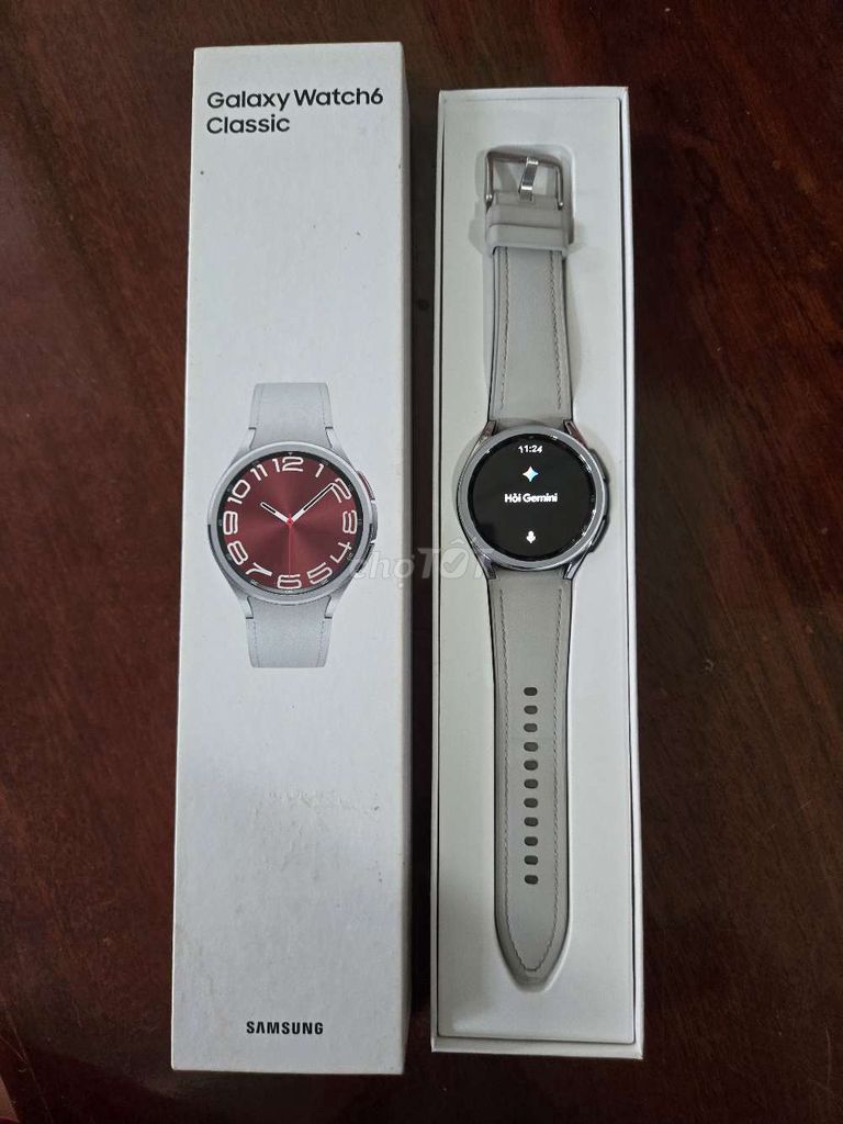 Samsung Galaxy Watch6 Classic 43mm Trắng. Mua bán Thiết bị đeo thông minh tại Huyện Phong Điền Cần Thơ được đăng bởi Phong Điền  hình 1