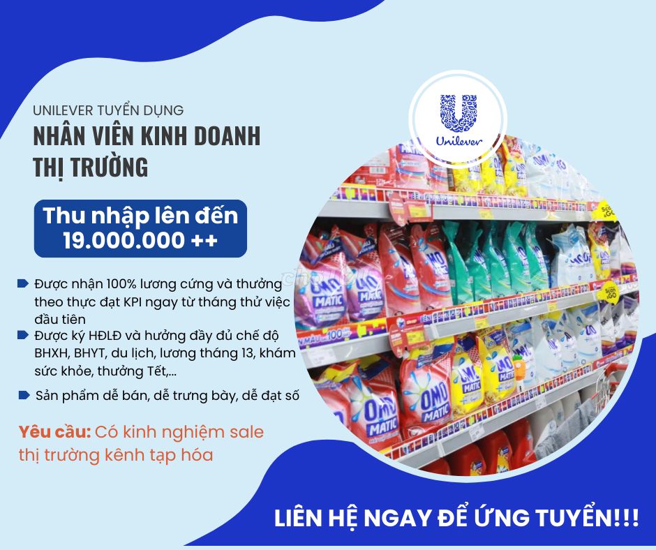 Kinh Doanh Thị Trường Unilever tại LONG XUYÊN