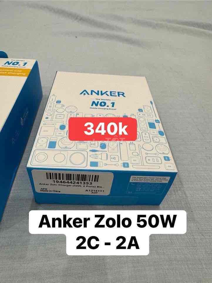 Sạc Anker Zolo 50W 2C-2A Trắng. Mua bán Phụ kiện (Màn hình, Chuột...) tại Thành phố Bà Rịa Bà Rịa - Vũng Tàu được đăng bởi Ngọc hình 1