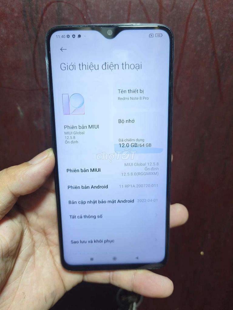 Xiaomi Redmi Note 8 Pro 6GB/64GB Trắng. Mua bán Điện thoại tại Quận Nam Từ Liêm Hà Nội được đăng bởi Hoàng Đông hình 1
