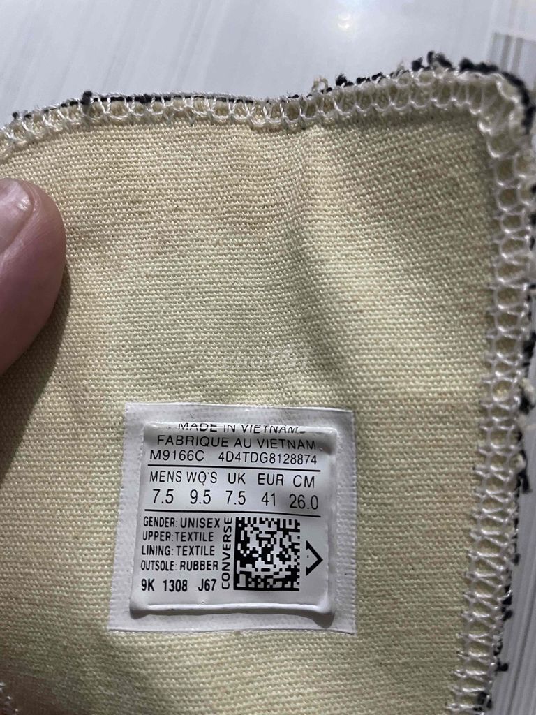Giày thể thao Converse Chuck Taylor All Star Đen. Mua bán Giày dép tại Huyện Cờ Đỏ Cần Thơ được đăng bởi Thành Baka hình 1
