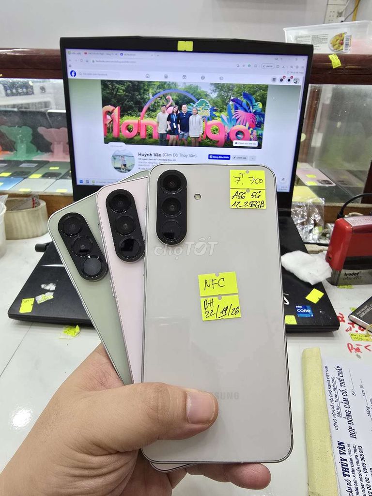 Samsung Galaxy A56 5G 12GB/256GB Trắng. Mua bán Điện thoại tại Thành phố Long Xuyên An Giang được đăng bởi Facebook Cầm Đồ Thúy Vân hình 1