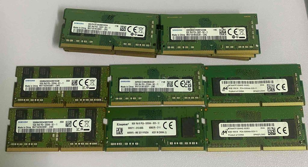 Ram ddr4 16G 8G các loại zin us chất lượng