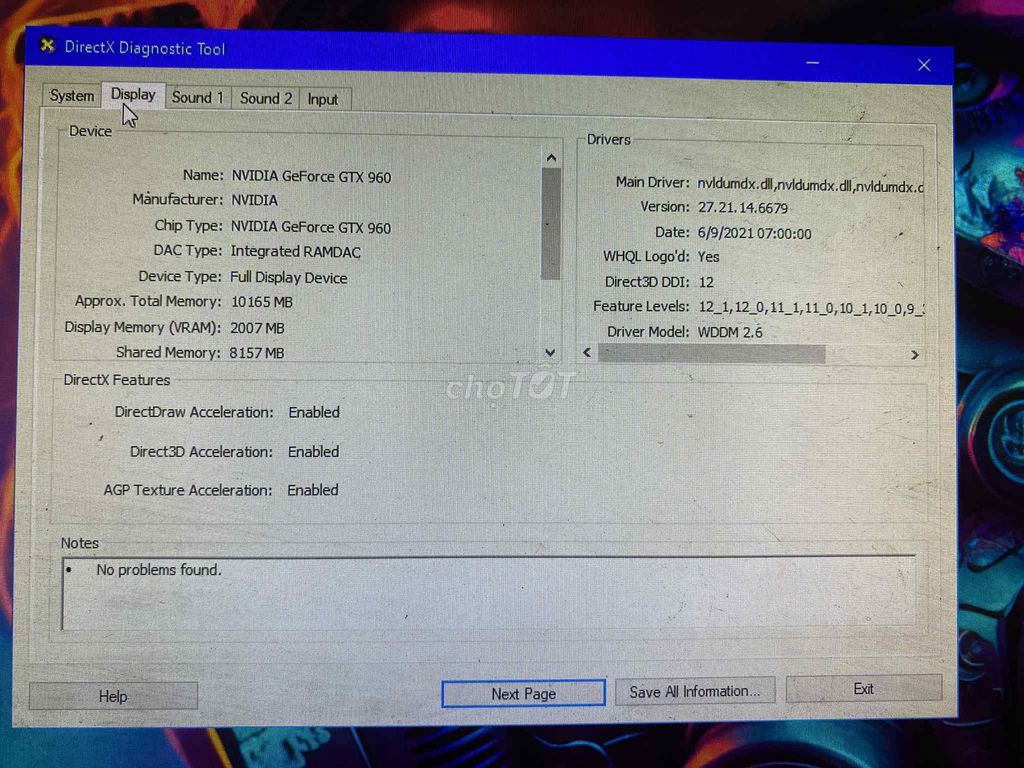 Cần bán bộ pcchip ryzen5 3500 ram16gb card 960 2Gb