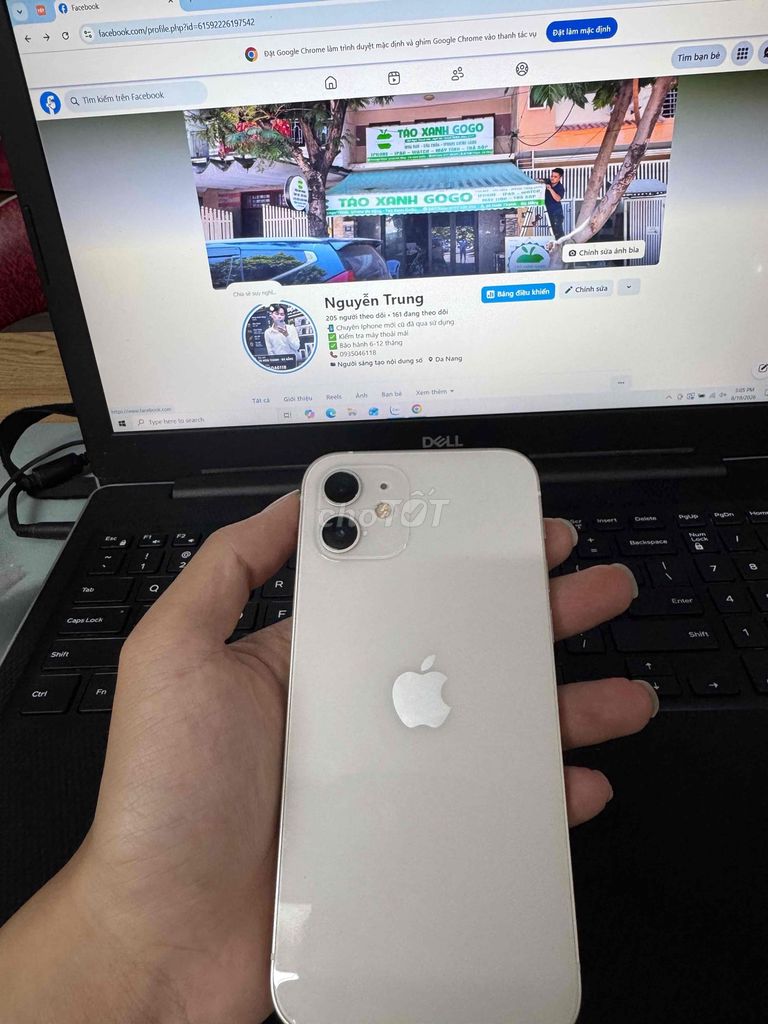 Apple iPhone 12 64GB Trắng Đã sử dụng. Mua bán Điện thoại tại Quận Ngũ Hành Sơn Đà Nẵng được đăng bởi Nguyễn Hữu Trung hình 1