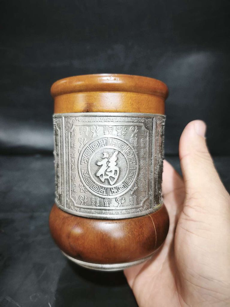 Cốc Gỗ, Kim loại mạ bạc. Mua bán Đồ sưu tầm, đồ cổ tại Quận 11 Tp Hồ Chí Minh được đăng bởi Quyen Tran hình 1