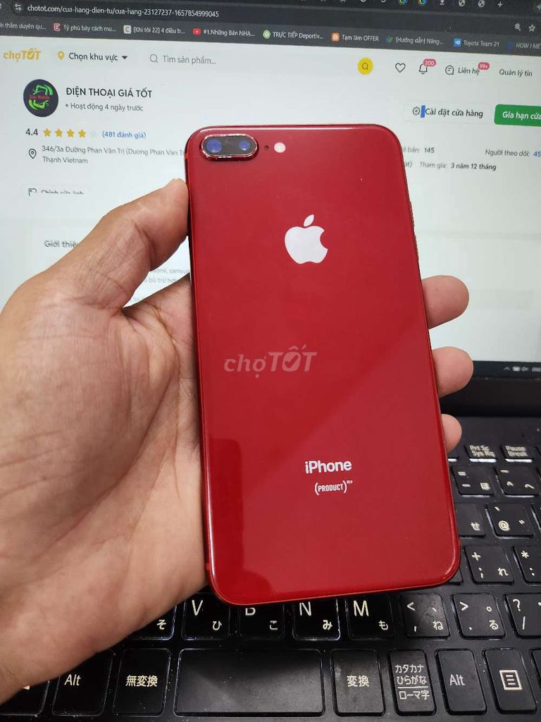 IPHONE 8 PLUS 64GB MÁY QTE ZIN NGUYÊN FULL CN. Mua bán Điện thoại tại Quận Bình Thạnh Tp Hồ Chí Minh được đăng bởi Dân Mobile hình 1