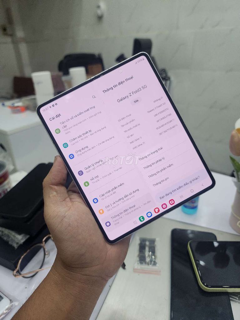 Samsung zfold 3 zin áp suất