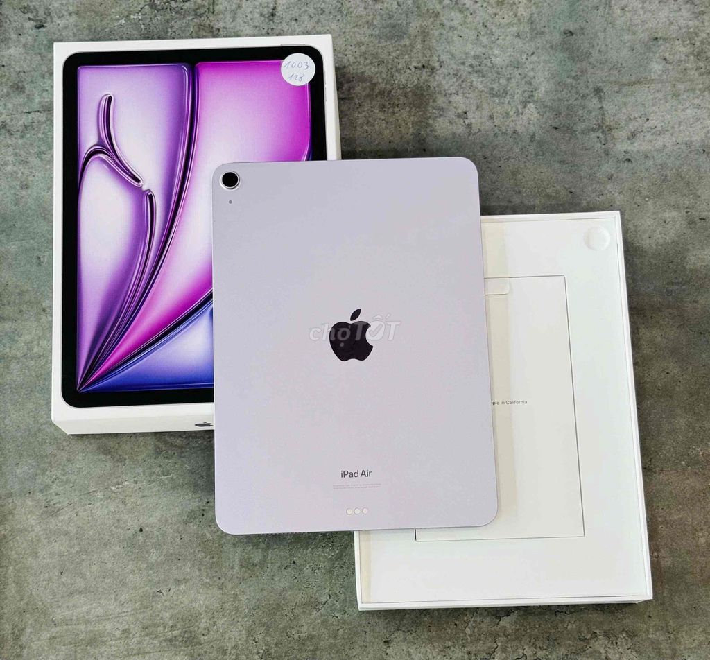 IPAD AIR 6 11in TÍM 128G VNA FULLBOX SẠC ÍT T10/25