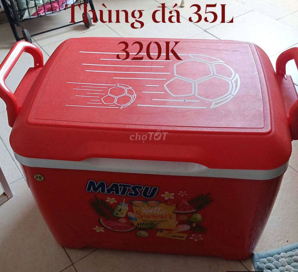 Thùng đá Matsu 35L Đỏ đã sử dụng. Mua bán Nội thất, đồ gia dụng khác tại Quận 4 Tp Hồ Chí Minh được đăng bởi Ray Fuku hình 1