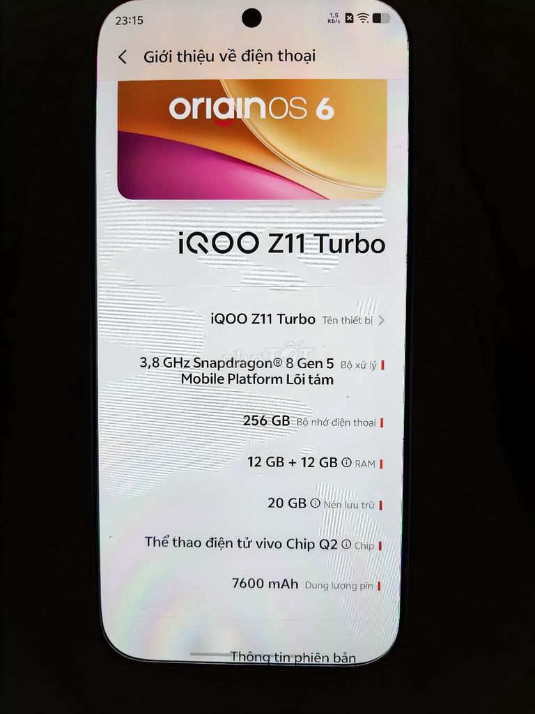 iQOO Z11 Turbo Xanh 99 12/256. Mua bán Điện thoại tại Quận 8 Tp Hồ Chí Minh được đăng bởi Nguyên Vivu hình 1