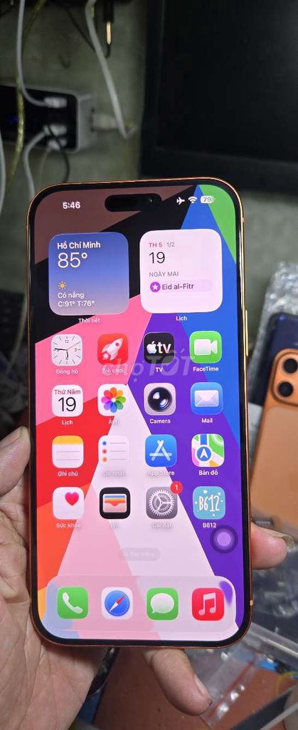iPhone 17 Pro Max 256GB trải nghiệm lướt web. Mua bán Điện thoại tại Quận 8 Tp Hồ Chí Minh được đăng bởi Thiên Hòa mobile  hình 1