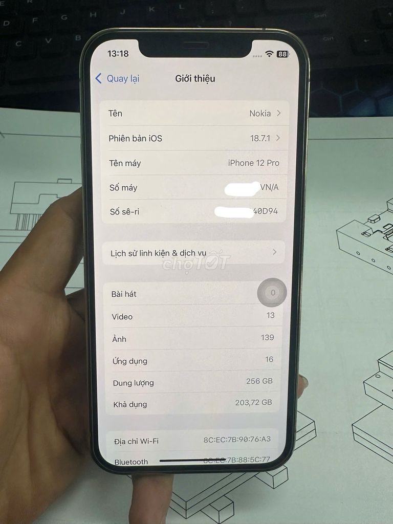 Apple iPhone 12 Pro 256GB Vàng. Mua bán Điện thoại tại Thành phố Thủ Dầu Một Bình Dương được đăng bởi Chiến Trần hình 1