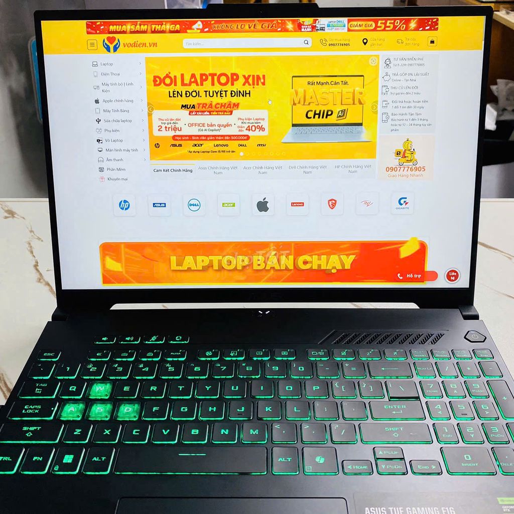 Asus TUF Gaming F16 i5-210H 16G/512G RTX4050 Win11. Mua bán Laptop tại Quận Ninh Kiều Cần Thơ được đăng bởi Võ Diện hình 1
