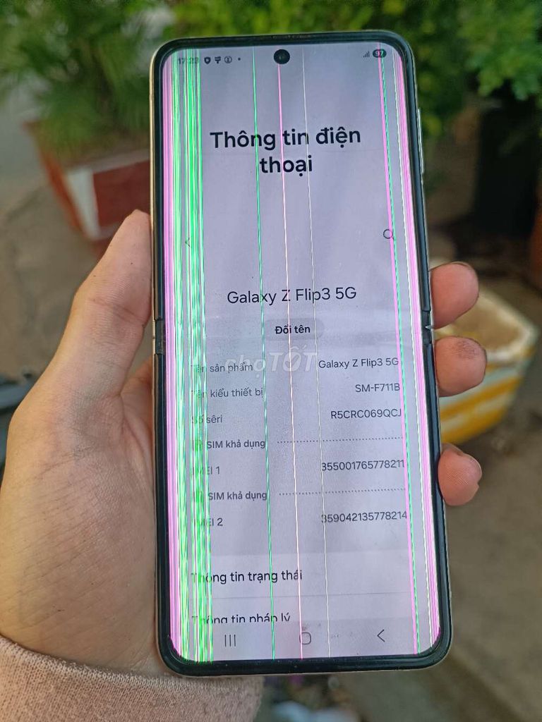 Samsung Galaxy Z Flip3 5G Trắng sọc. Mua bán Điện thoại tại Quận Gò Vấp Tp Hồ Chí Minh được đăng bởi Minh hình 1