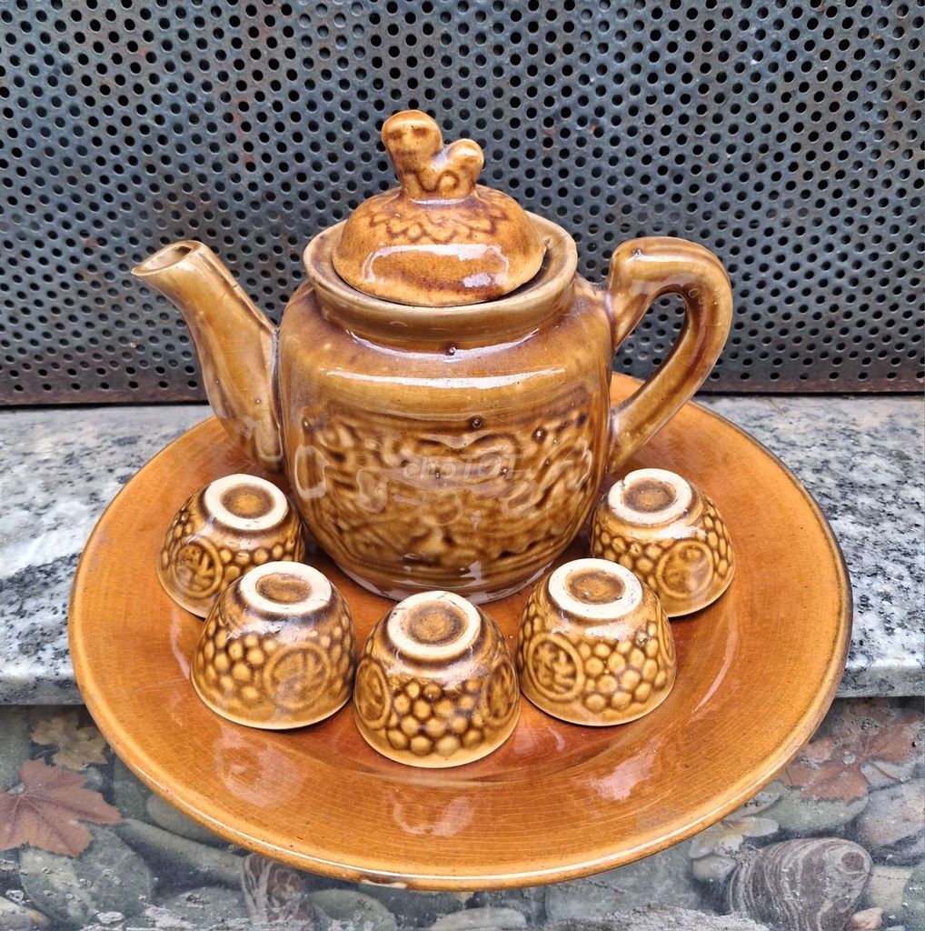 Bộ ấm trà Gốm sứ Lái Thiêu xưa Nâu. Mua bán Đồ sưu tầm, đồ cổ tại Quận Bình Tân Tp Hồ Chí Minh được đăng bởi Tâm hình 1