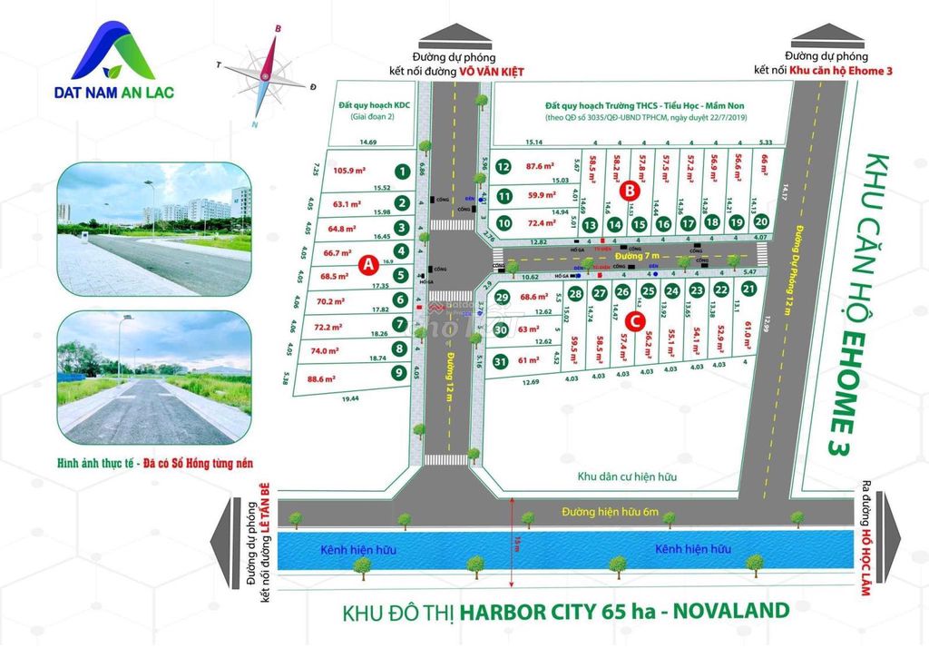 CHỦ CẦN BÁN LÔ 56.6m2 ( 4 x 14,15) TRONG KDC AN LẠC, BÌNH TÂN. SỔ SẴN