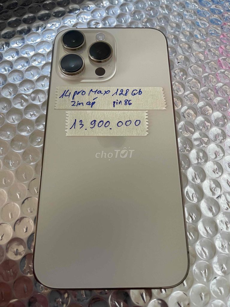 Iphone 14 Pro Max 128GB gold zin áp xuất 99%. Mua bán Điện thoại tại Quận Ninh Kiều Cần Thơ được đăng bởi Cầm Đồ Anh Quý hình 1