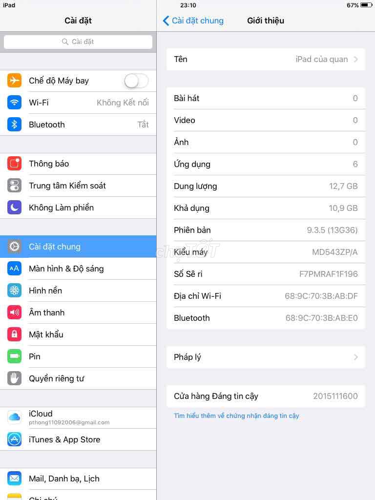 Ipad mini 16G có fix cho ae thiện chí. Mua bán Máy tính bảng tại Quận Bình Tân Tp Hồ Chí Minh được đăng bởi Minh Thong hình 1