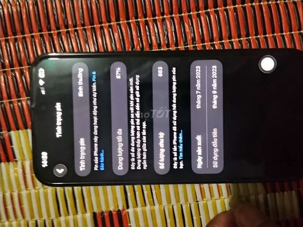 Apple iPhone 15 Pro Max Đen. Mua bán Điện thoại tại Huyện Thiệu Hóa Thanh Hóa được đăng bởi Trần Văn tuan hình 1