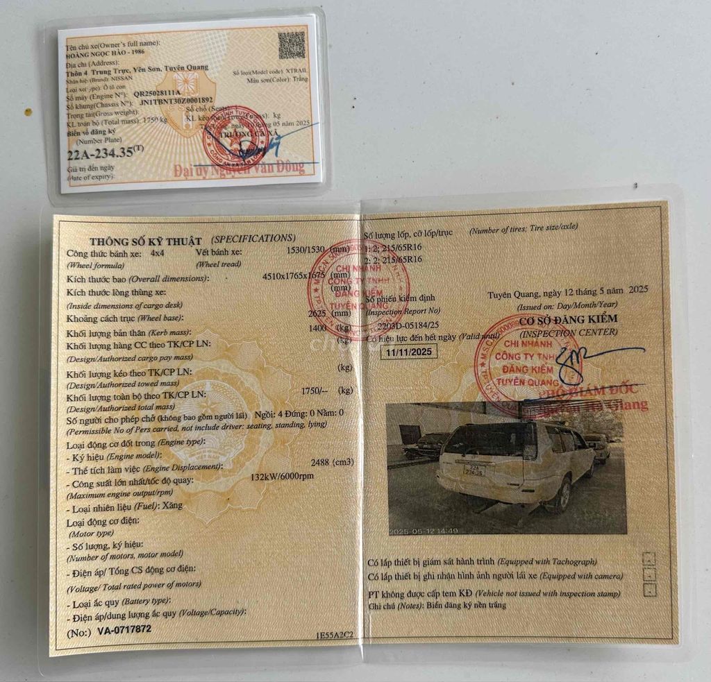 Nissan X trail 2002 - 280000 km. Mua bán Ô tô tại Huyện Yên Sơn Tuyên Quang được đăng bởi Hoàng Hào hình 10