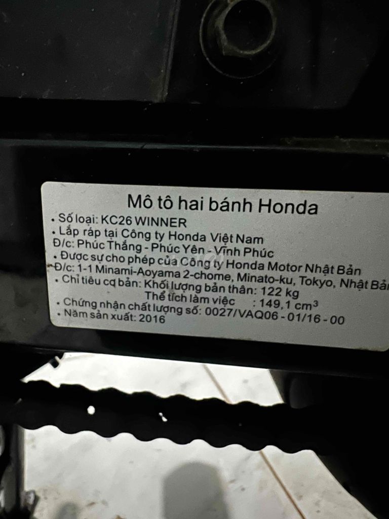 Winer V1  cọp. Mua bán Xe máy tại Huyện Hòa Thành Tây Ninh được đăng bởi Ngoan văn  hình 5