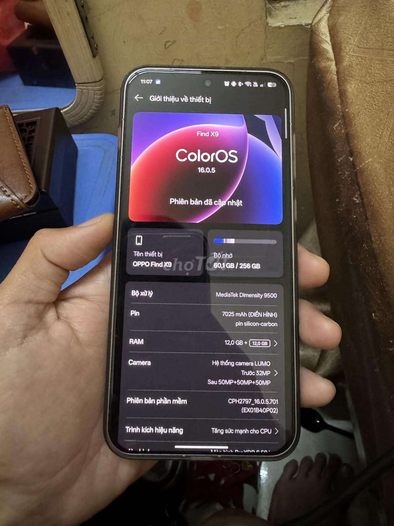 OPPO Find X9 256GB Titanium Grey. Mua bán Điện thoại tại Quận Hồng Bàng Hải Phòng được đăng bởi Văn Thiết hình 1