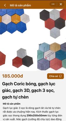 GẠCH TỰ CHÈN, GẠCH LỤC GIÁC 3 SỌC, 3D. Mua bán Nội thất, đồ gia dụng khác tại Thành phố Đà Lạt Lâm Đồng được đăng bởi  DCN SÀI GÒN 