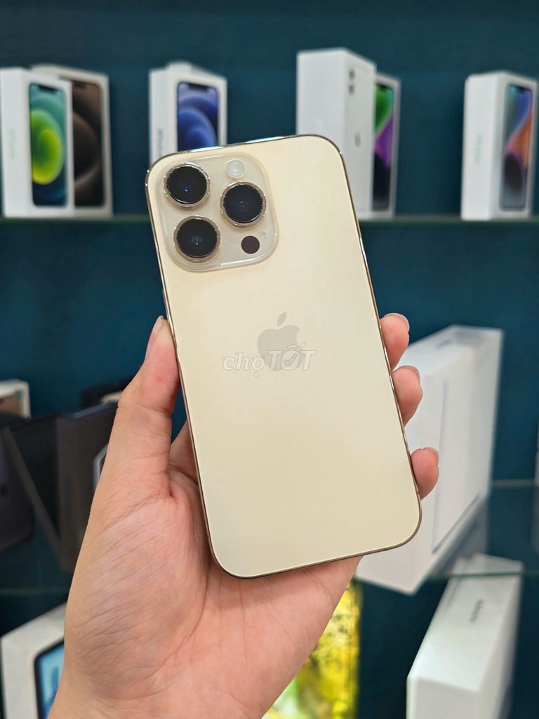 iPhone 14 Pro 128GB Gold QT Zin Áp Bản có khay sim. Mua bán Điện thoại tại Quận Phú Nhuận Tp Hồ Chí Minh được đăng bởi TYMO Việt Nam hình 1