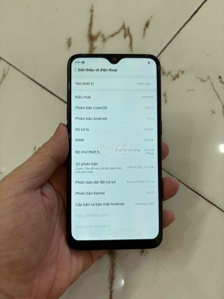 Bán Máy Oppo.A5s zin vỏ xấu. Mua bán Điện thoại tại Quận Hà Đông Hà Nội được đăng bởi Mạnh Mobile hình 1