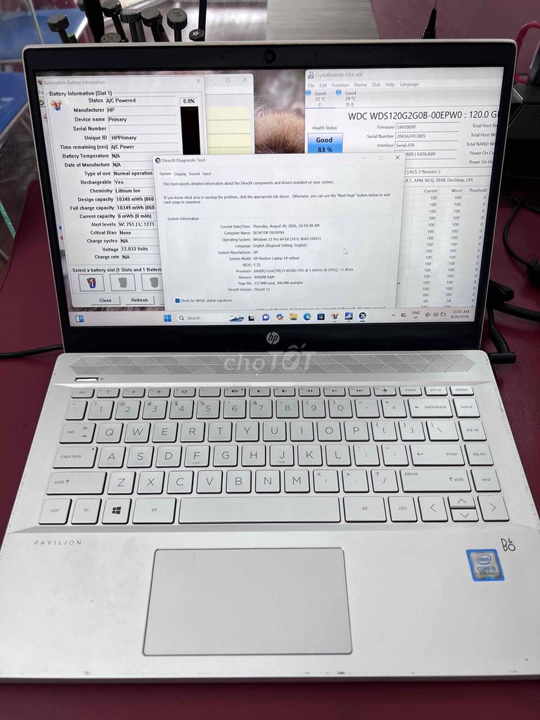 HP Pavilion I5-8250U 4GB 1TB Bạc Like New. Mua bán Laptop tại Quận Bình Thạnh Tp Hồ Chí Minh được đăng bởi Hoàng Bằng hình 1